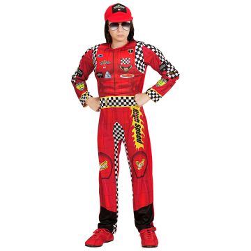 Red Racing Driver Costume for Boys