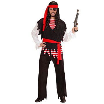 Classic Pirate Costume with Waistcoat for Men