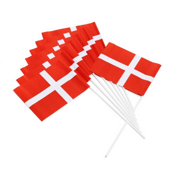 Denmark flag dannebrog 10x - 40 cm
