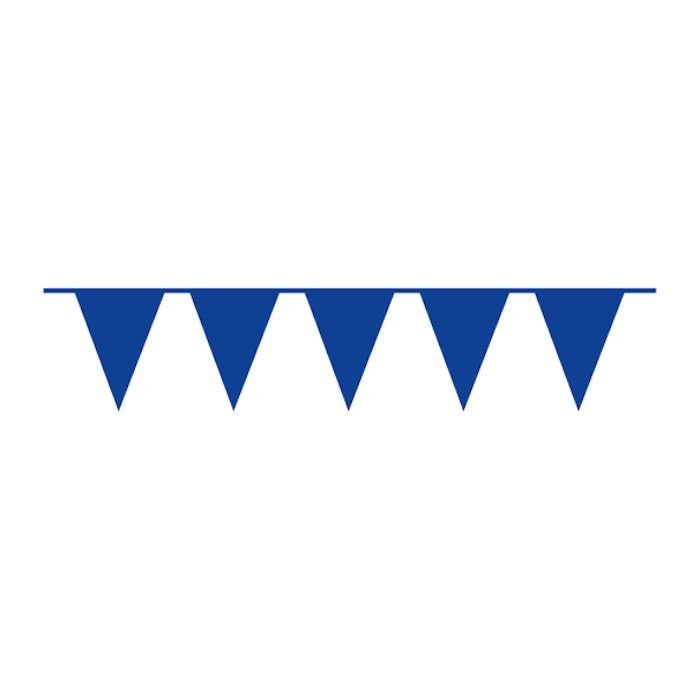 Dark Blue Plastic 20 x 30 cm Flag Garland - 10 meters