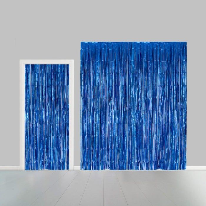 Blue Glitter Curtain - 100 x 240 m