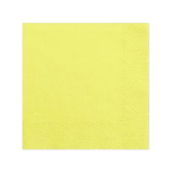 Yellow napkins 20x - 33x33 cm