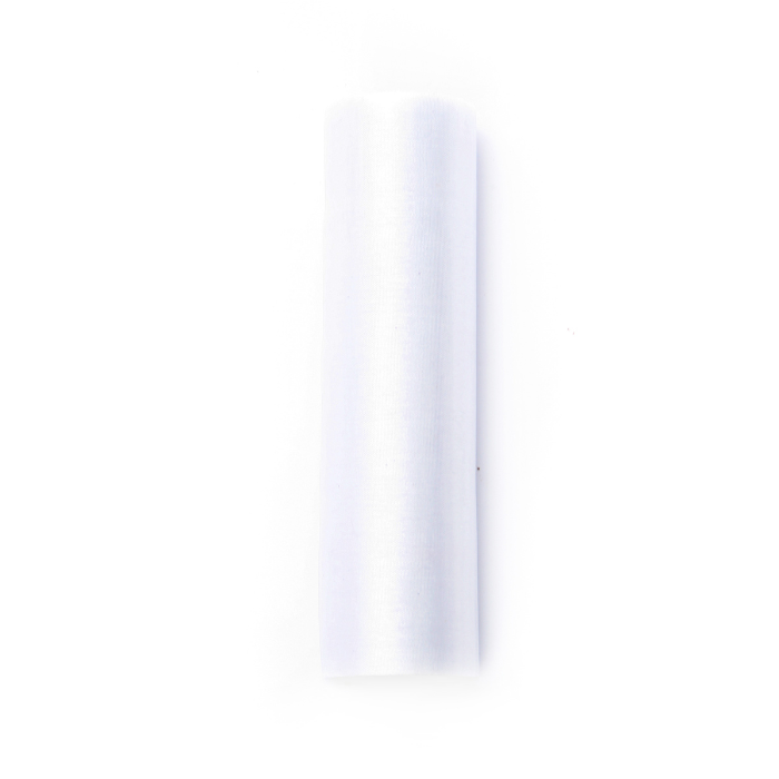 Narrow White Organza Table Runner - 0.16 x 9 Metres