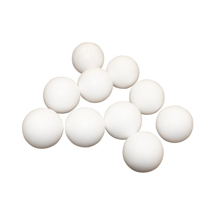 Table fold balls white 10x 
