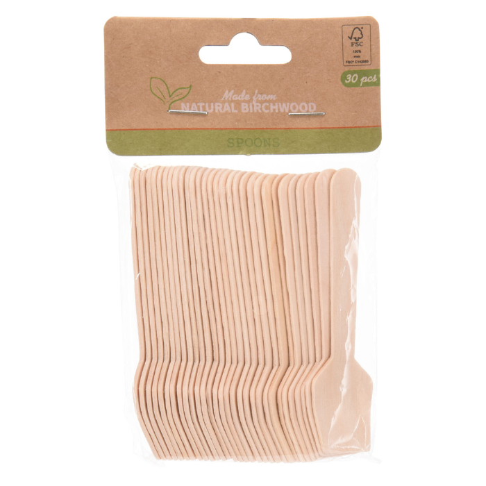 Wooden Ice Spoon 95 mm - Pack of 30