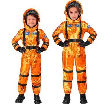 Orange astronaut costume for kids