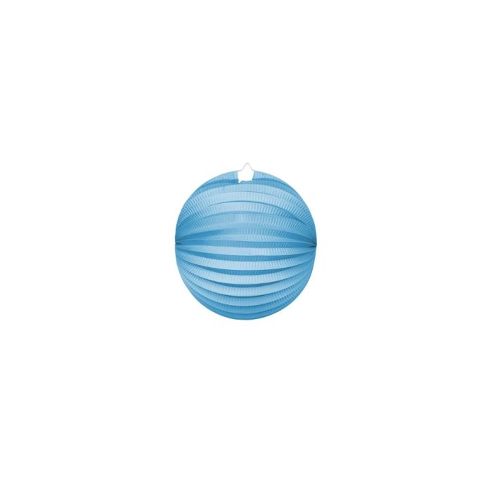Round Paper Lantern in Light Blue - 25 cm