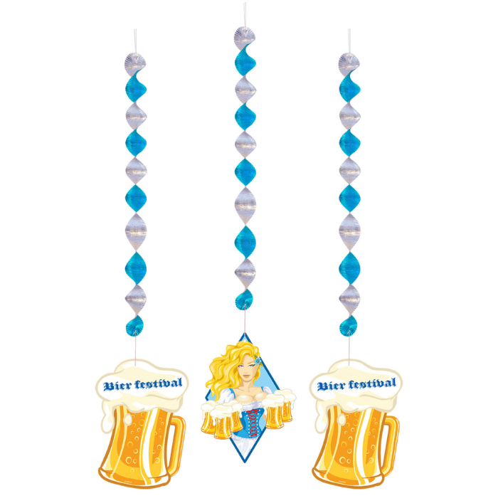 Hanging Oktoberfest decorations 3x