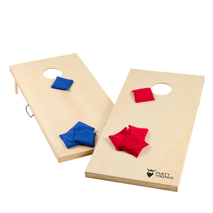Cornhole Set 120x60 (Official size) - Includes 8 Cornhole Bags PartyVikings