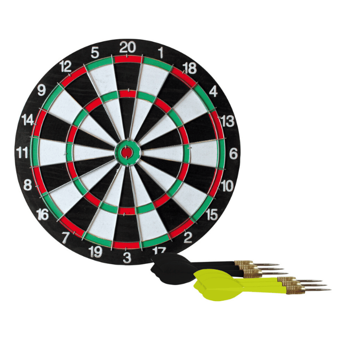 Dartboard including 6 darts - 38 cm