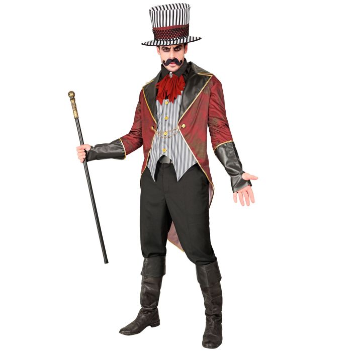 Scary circus director costume for men - 4 pieces