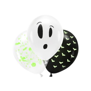 UV Halloween balloons 3x - 27cm
