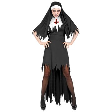 Horror Nun Costume with Underskirt