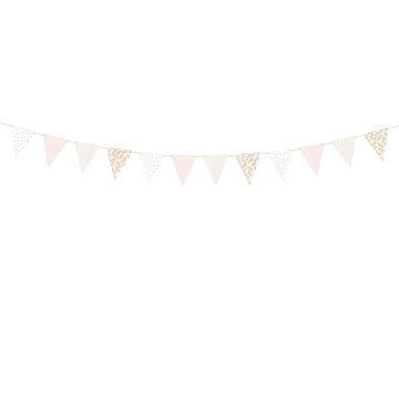 Gold bunting with pattern - 3 meters