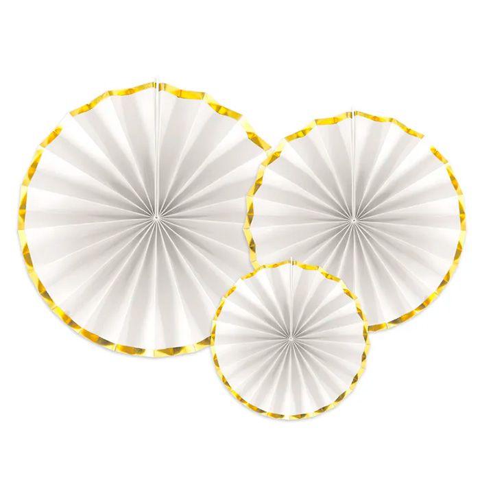 Large Rosettes with Gold Trim 3x