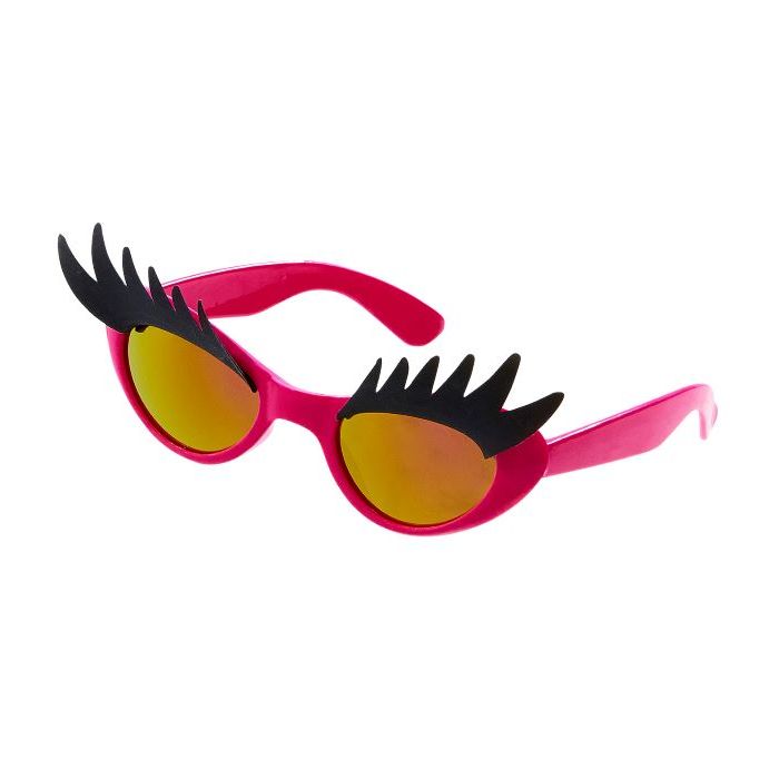 Eyelash sunglasses in pink - one size