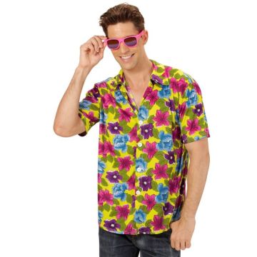 Yellow floral Hawaii shirt