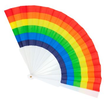 Pride rainbow fan - 23 cm