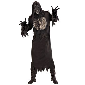 Creepy ghoul costume in black
