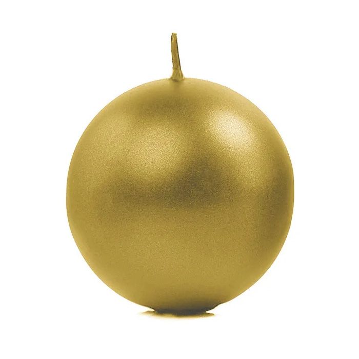 Round Gold Tealights 6x - 8 cm
