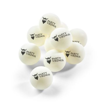 Table Tennis Balls 1-star 100x PartyVikings - Beer Pong Balls