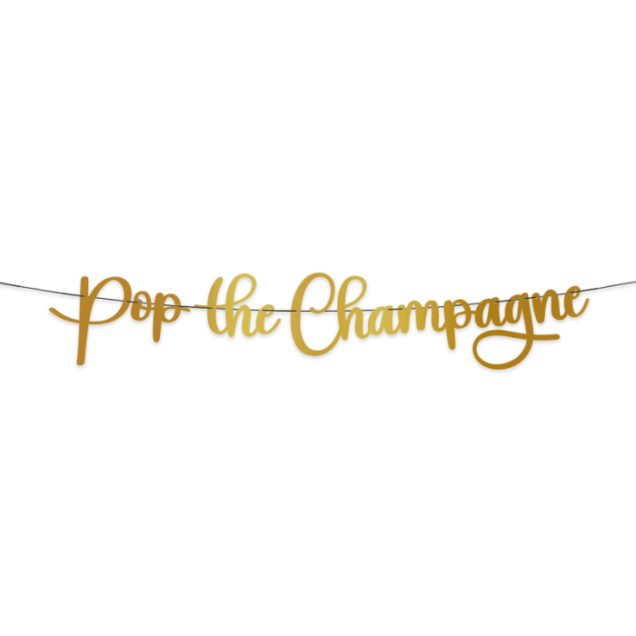 New Year's garland Pop the Champagne - 2 meters