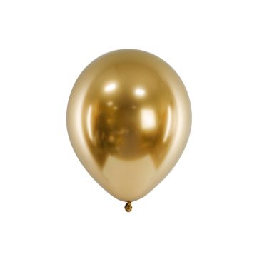 Gold Chrome Balloons 10x - 30 cm