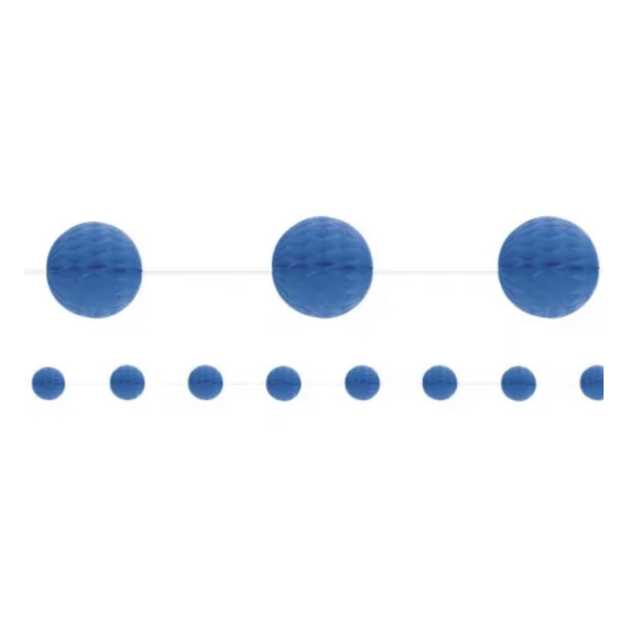 Blue Honeycomb Garland - 2.13 meters