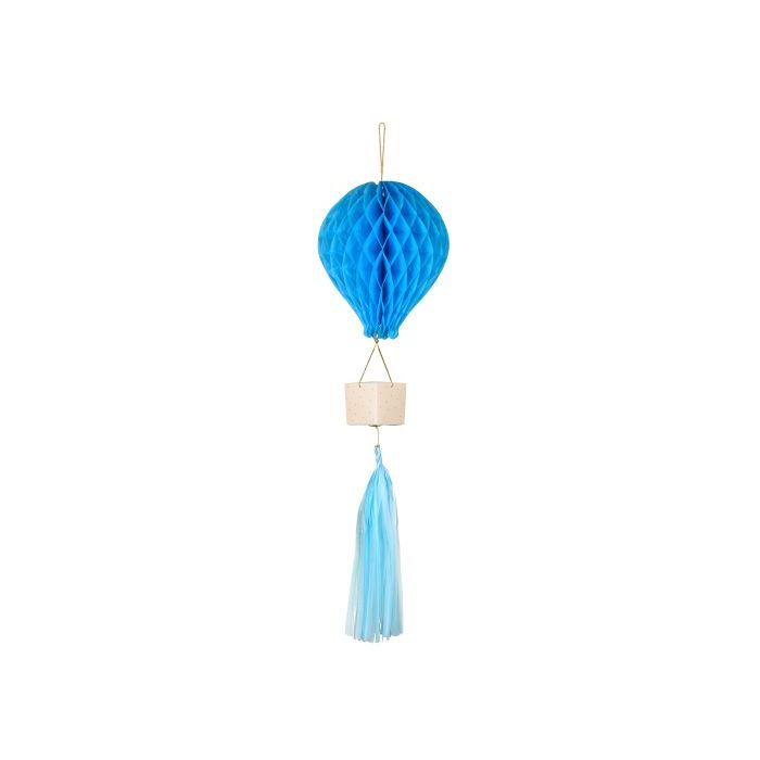 Light Blue Honeycomb Balloon Decoration - 28 cm