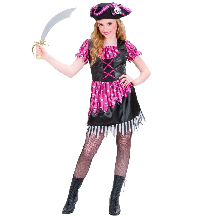Elegant Pirate Girl Costume with Hat