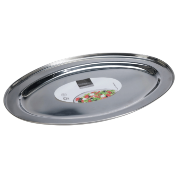 Stainless steel serving platter - 45x29 cm