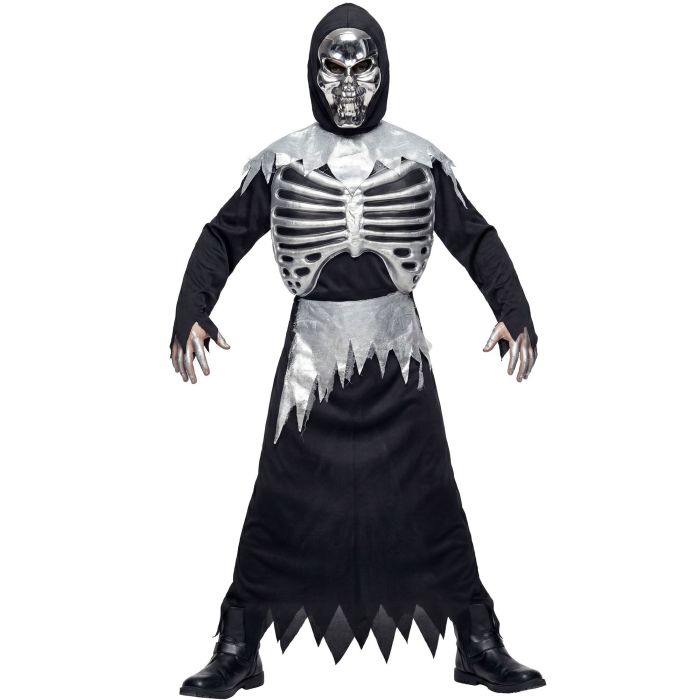 Grim Reaper costume with ribs for boys