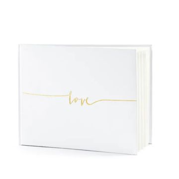 Guest Book 24x18.5 cm white 