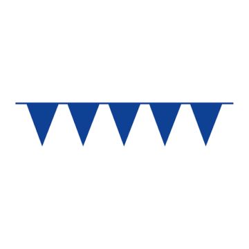 Dark Blue Plastic 20 x 30 cm Flag Garland - 10 meters