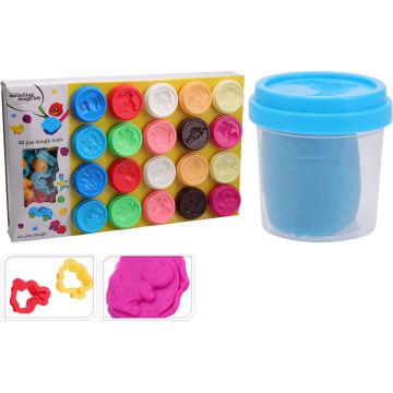 Modelling Clay Set with 20 Pots and 42 Accessories