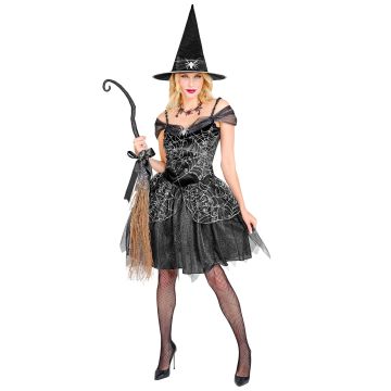 Spiderweb Witch Dress with Hat