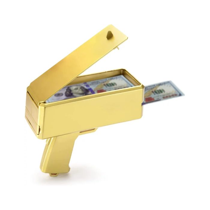 Gold money gun