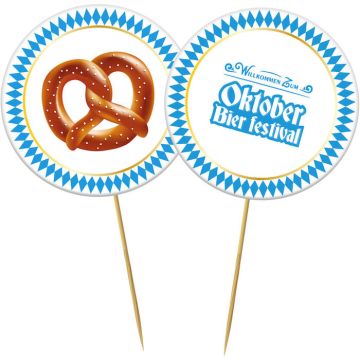 Oktoberfest wooden sticks 20x - 3.5 cm