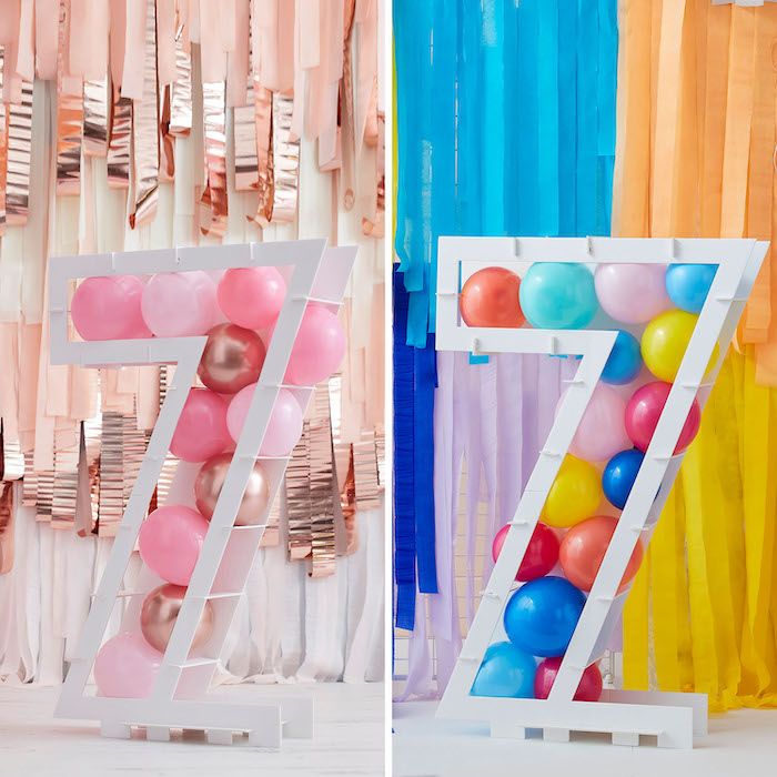 Balloon Number Frame - 7