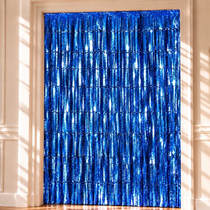 Blue Glitter Curtain - 100 x 240 m