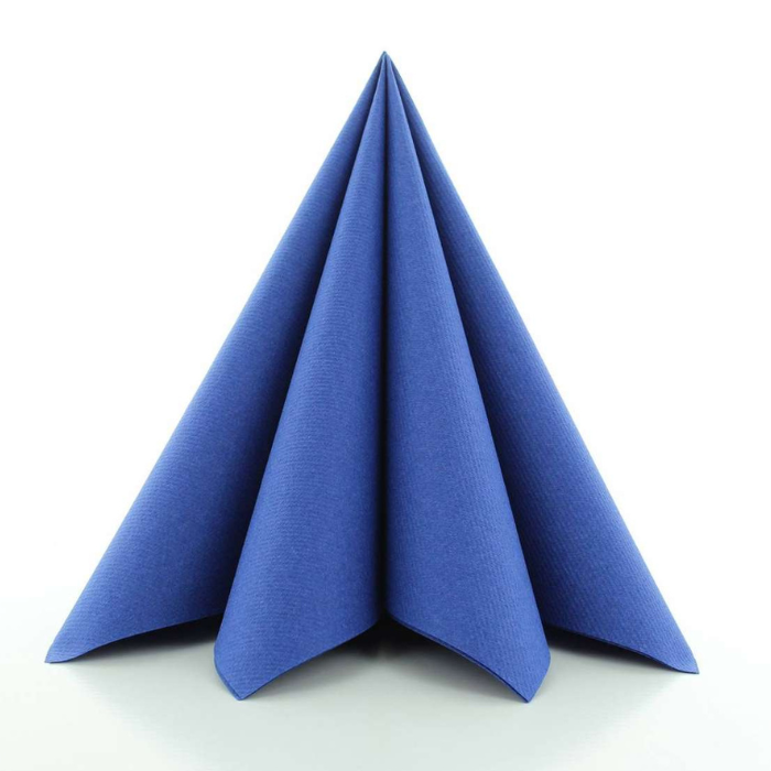 Luxury napkins navy blue 12x - 40x40 cm