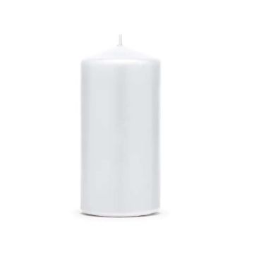 Matte White Candles 6x - 12 x 6 cm