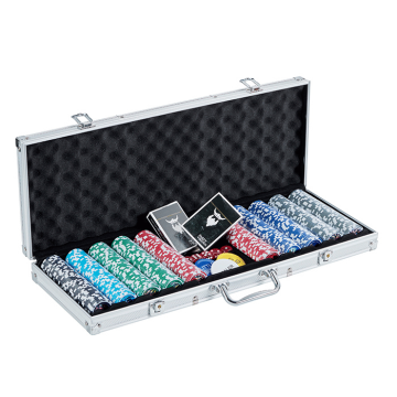 Poker Set 500 Royal Flush chips 11.5 g. aluminium case low stakes PartyVikings