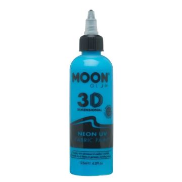 Neon UV Fabric Paint Blue 125 ml Moon Creations