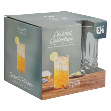 Cocktail glasses 360 ml - 4x
