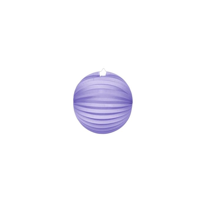 Round paper lantern in violet - Ø25 cm