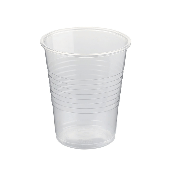 0.2 litre plastic cup 100x transparent