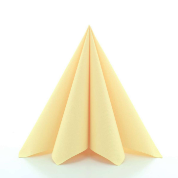 Luxury napkins light yellow 12x - 40x40 cm