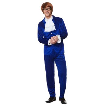 Rhythmic 1960s blue suit