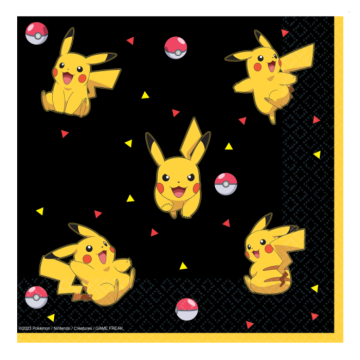 Pokemon napkins 16x - 33x33 cm